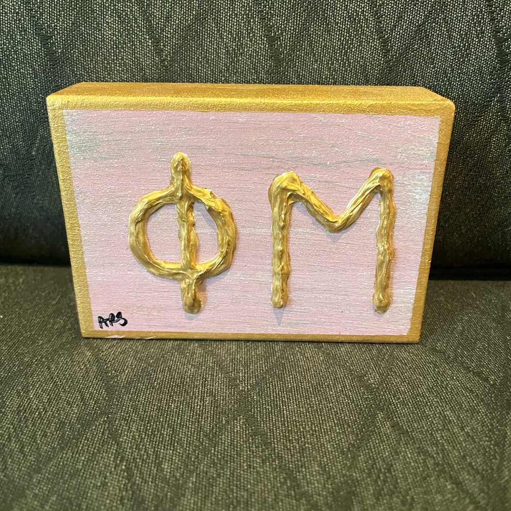 Phi mu letters decor- make offers